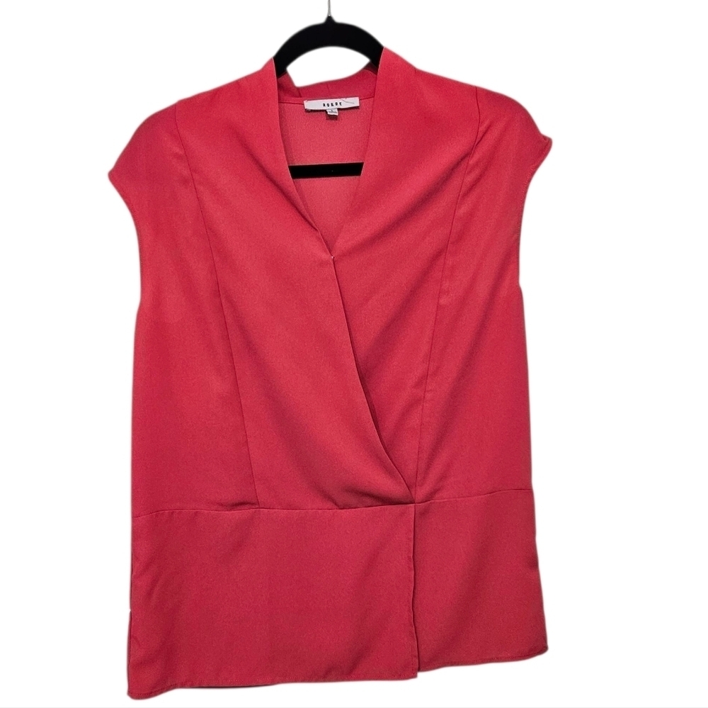 Ro & De Pink Coral Sleeveless Blouse size Small